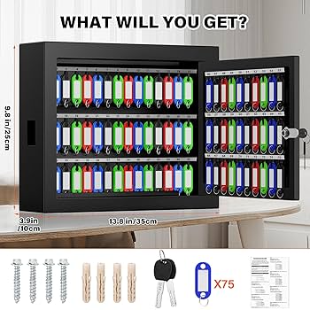 アントステラ　キーボックス Amazon.com: Portable Key Lock Box, Upgrade Clearly Visible